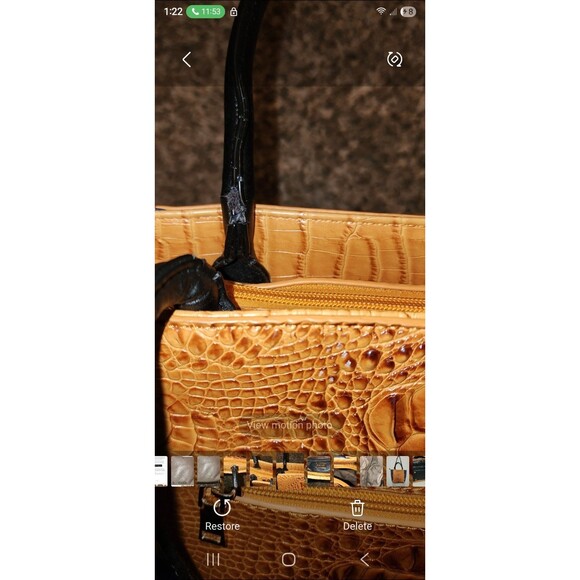 Brahmin Women's Large Leather Tote - Tri-color Boho - Picture 11 of 12